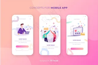 手机app移动应用概念