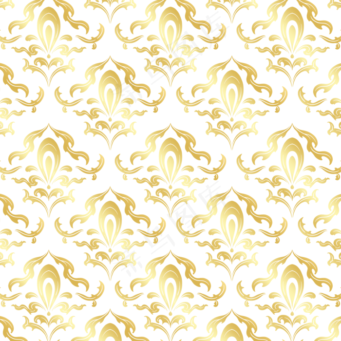 金色花纹底纹(2000X2000(DPI:300))psd模版下载