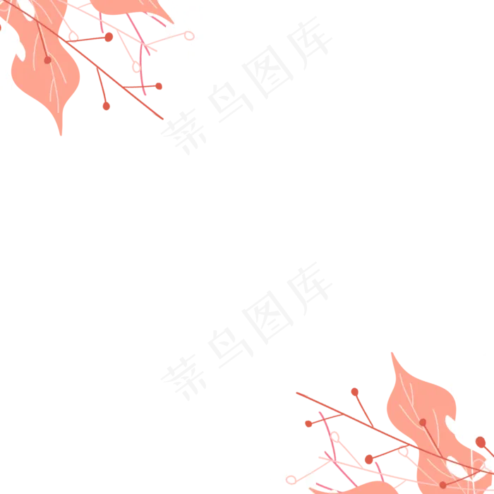 七夕小清新粉色边框(2000X2000(DPI:300))psd模版下载