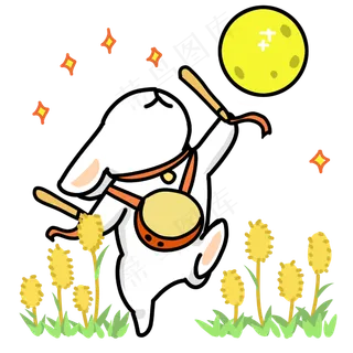 中秋玉兔孔明灯