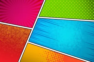 平面漫画风格背景