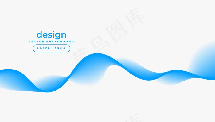 带蓝色渐变波形的白色背景eps,ai矢量模版下载