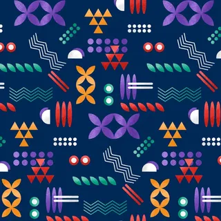 具有纹理的几何炫彩花纹