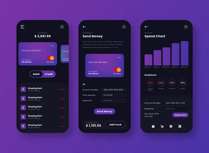支付网关ui手机app手机app移动应用设计eps,ai矢量模版下载