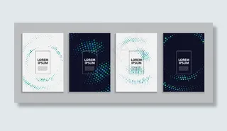 简单的最小覆盖模板。未来的几何图案。插图