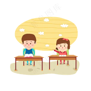 卡通老师可爱老师可爱学生学生小