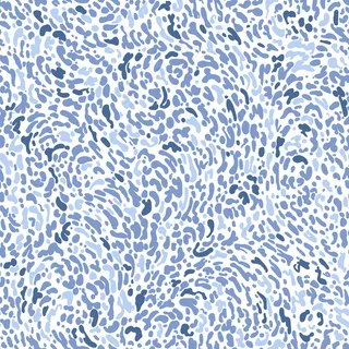 动物无缝仿豹皮图案,白色背景上有蓝色斑点。 动物无缝仿豹皮图案,白色背景上有蓝色斑点。