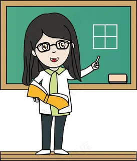 教师节节日热点老师小清新卡通手