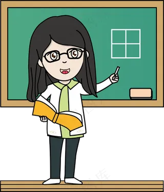 教师节节日热点老师小清新卡通手