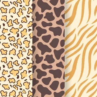现代动物印花图案
