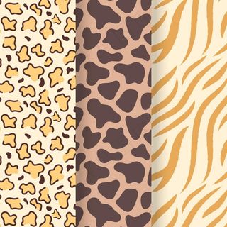 现代动物印花图案