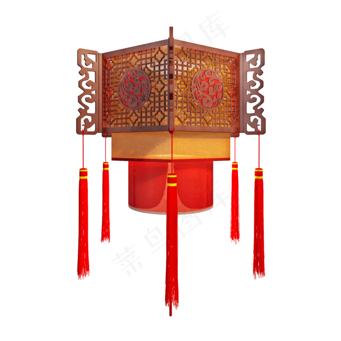 立体灯笼png图(2000X2000(DPI:300))psd模版下载