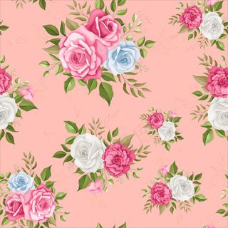 美丽的花朵无缝图案