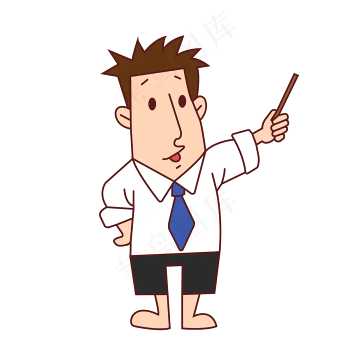 手绘矢量教师节卡通老师(2000X2000(DPI:299))ai矢量模版下载