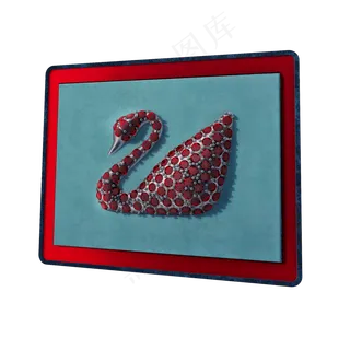 精致水晶天鹅png图