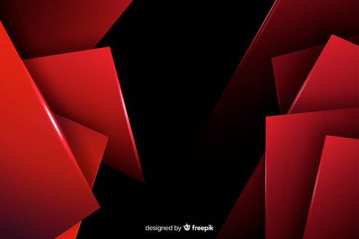 几何红光背景