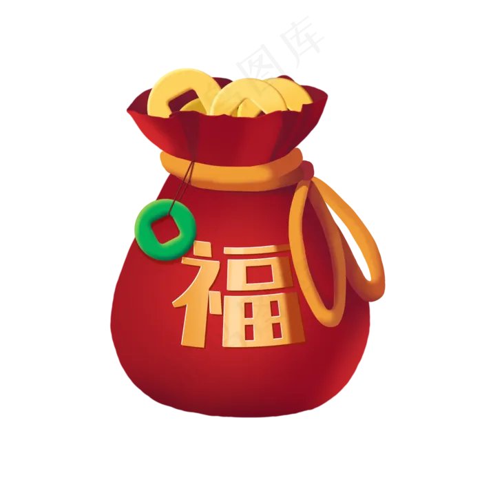 新年福袋装饰(2000X2000(DPI:72))psd模版下载