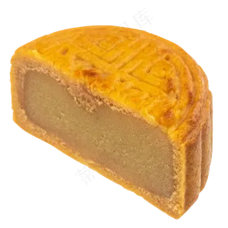 半个莲蓉月饼