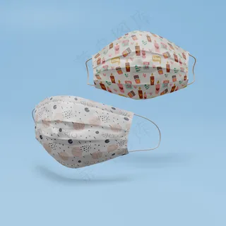 带模型样机概念的手工面具