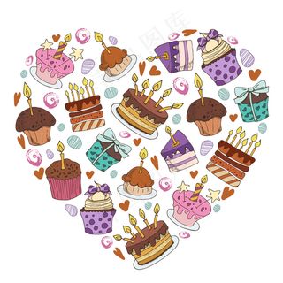 蛋糕向量架