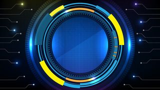 圆形界面科幻框架hud ui集合的抽象未来背景