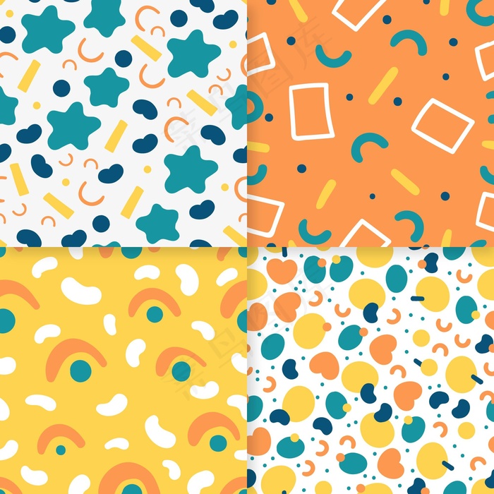 抽象手绘图案集