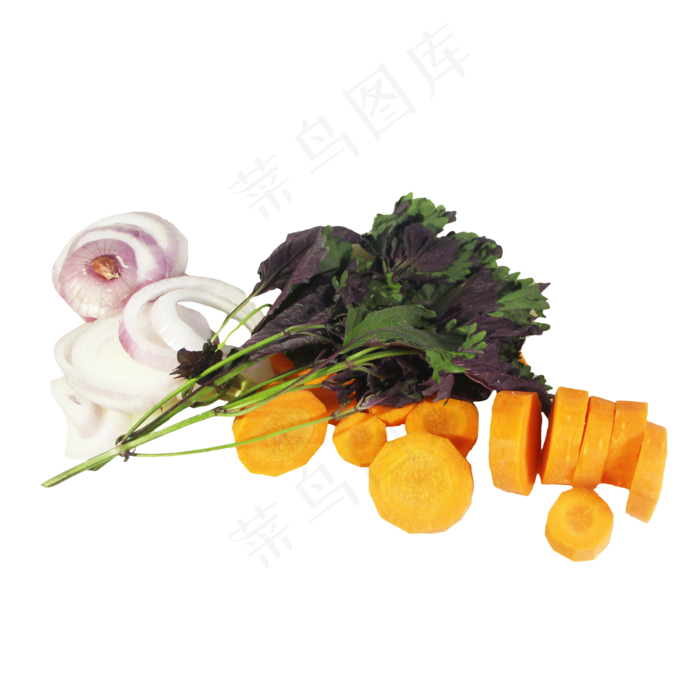 洋葱甘蓝胡萝卜蔬菜组合