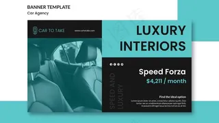 汽车代理商广告横幅banner模板
