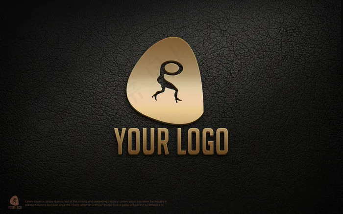logo样机标志样机智能贴图psd模版下载