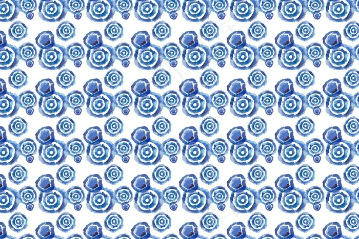 Shibori图案水彩画eps,ai矢量模版下载