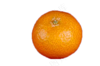 又圆又大的一个橘子