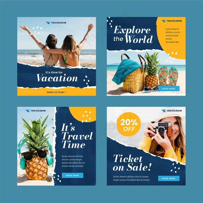 旅游销售模板模板eps,ai矢量模版下载