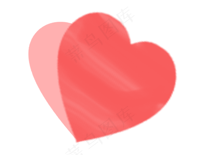 七夕情人节手绘心形装饰图案(870X675(DPI:300))psd模版下载