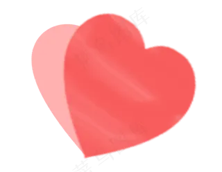 七夕情人节手绘心形装饰图案