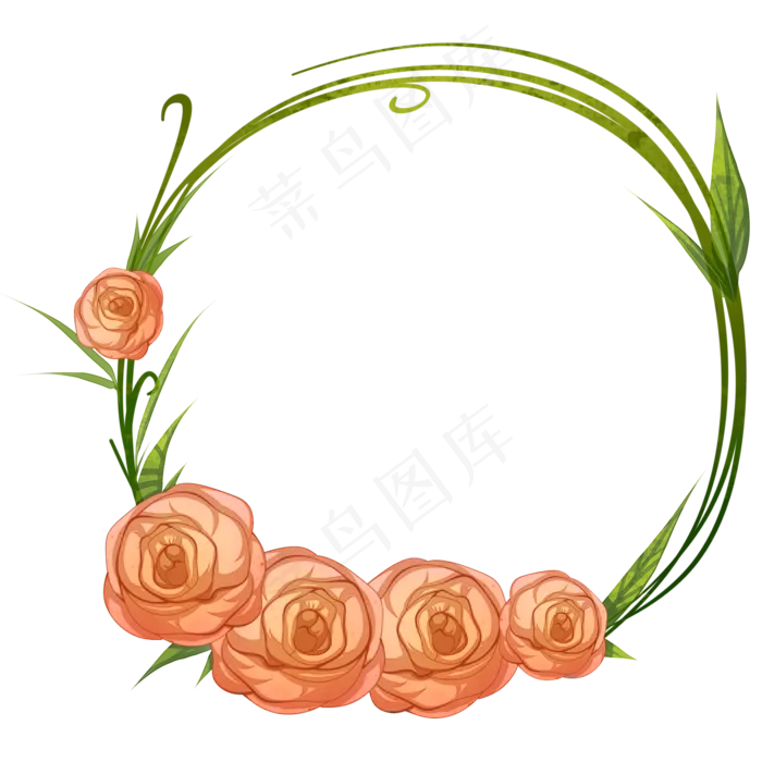 教师节花朵边框(2000X2000(DPI:299))psd模版下载