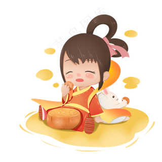 中秋节嫦娥玉兔微信微博配图