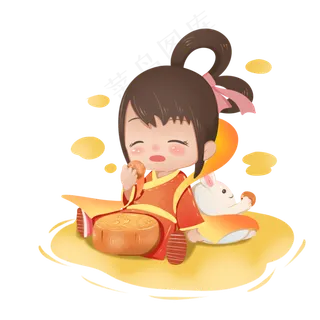 中秋节嫦娥玉兔微信微博配图