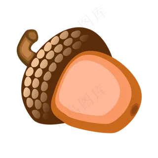 秋分秋收农作物松果矢量元素