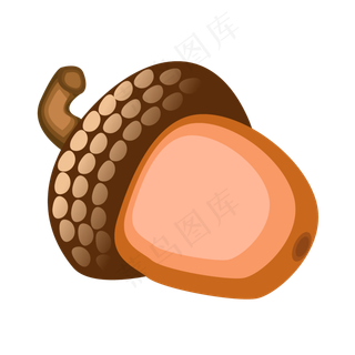 秋分秋收农作物松果矢量元素