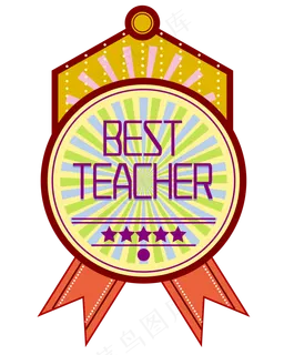 创意教师节胸章