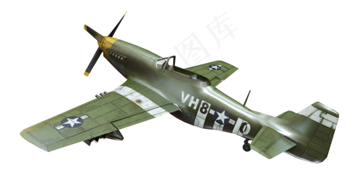 P-51 螺旋浆战斗机(4000*2000px 300 dpi )