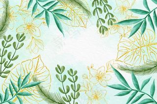 水彩花卉背景