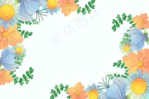 水彩花卉背景 水彩花卉背景