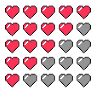 生活吧。健康酒吧。像素艺术。