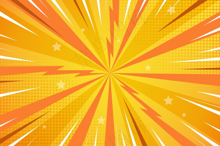 平面漫画风格背景