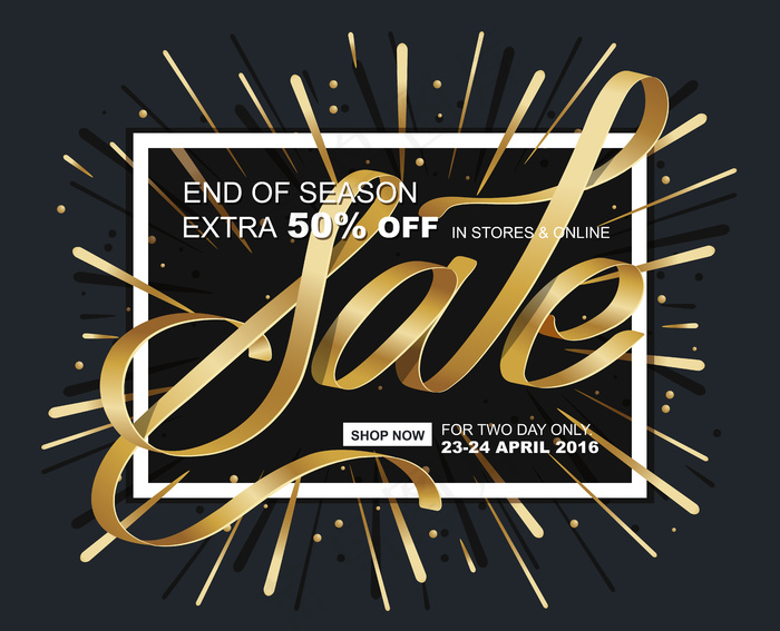 闪亮的焰火用金丝带装饰着相框中的背景。