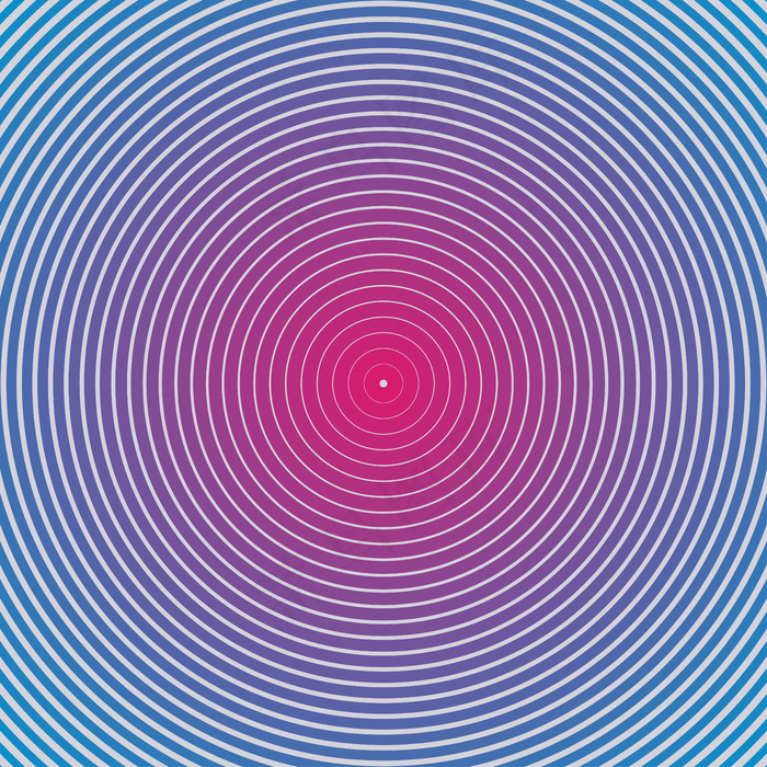 催眠的几何图案。创意优雅的风格插画