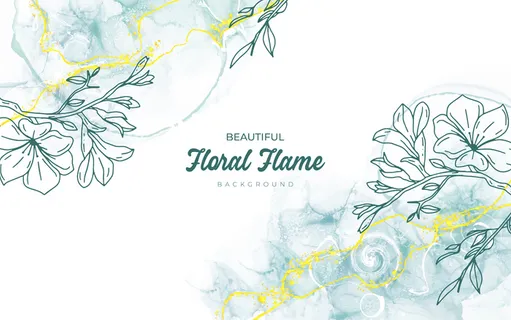 手绘风格花卉背景