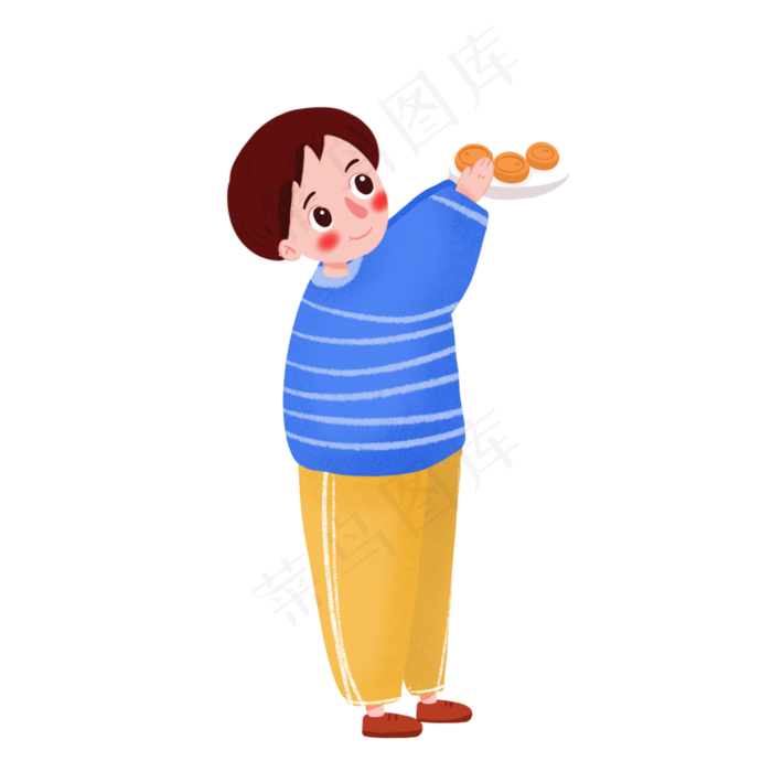 中秋传统节日人物元素