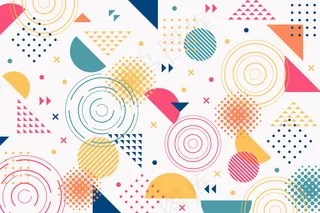 孟菲斯几何图形背景